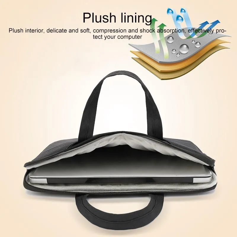 15.6 Inch Waterproof Laptop Handbag in Oxford Cloth | Grey