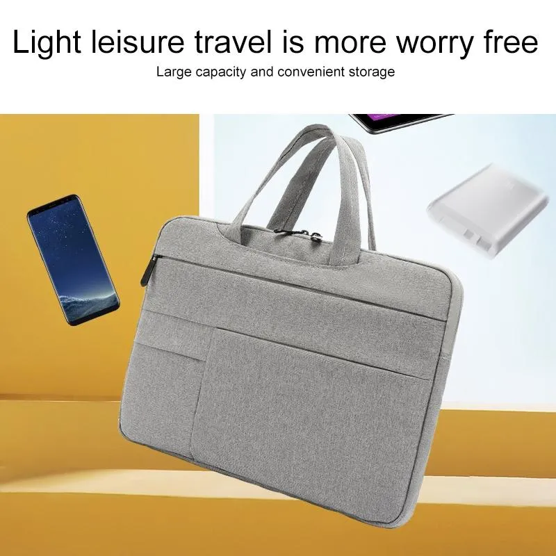 15.6 Inch Waterproof Laptop Handbag in Oxford Cloth | Grey