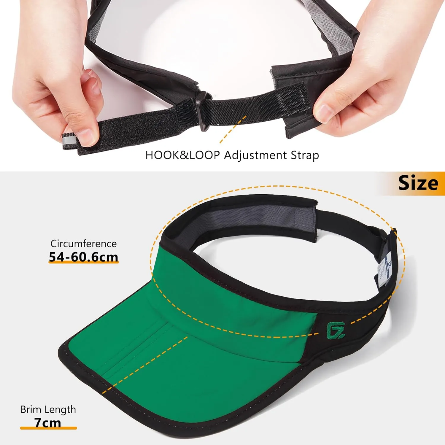 GADIEMKENSD Foldable Sun Visor Hat UPF 50  Lightweight Adjustable