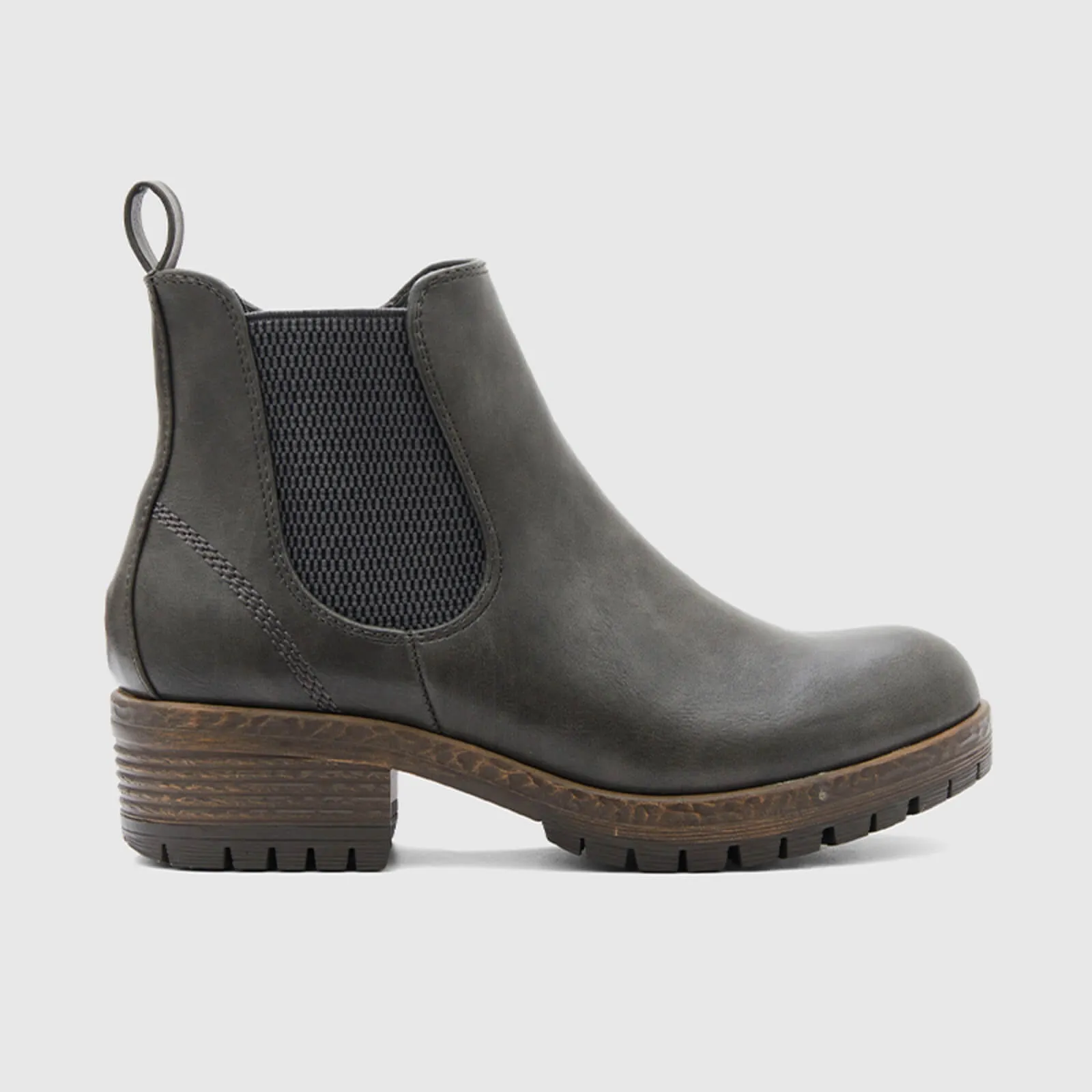 Low Heel Vintage Style Chelsea Ankle Booties