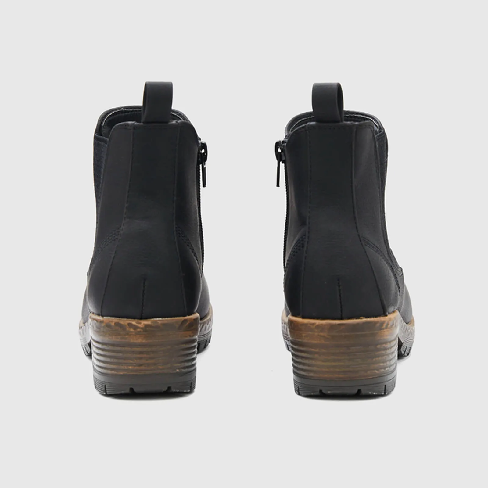 Low Heel Vintage Style Chelsea Ankle Booties