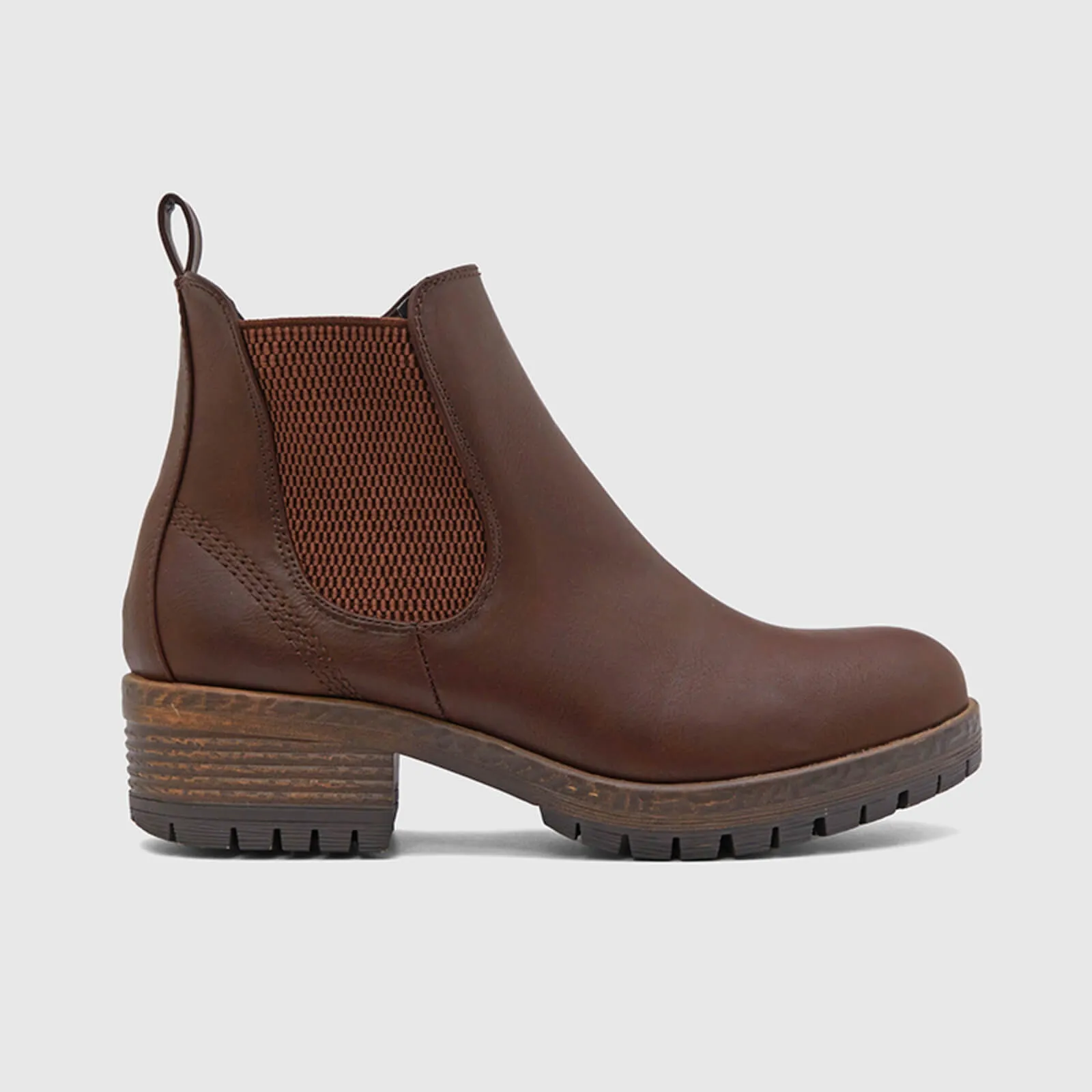Low Heel Vintage Style Chelsea Ankle Booties