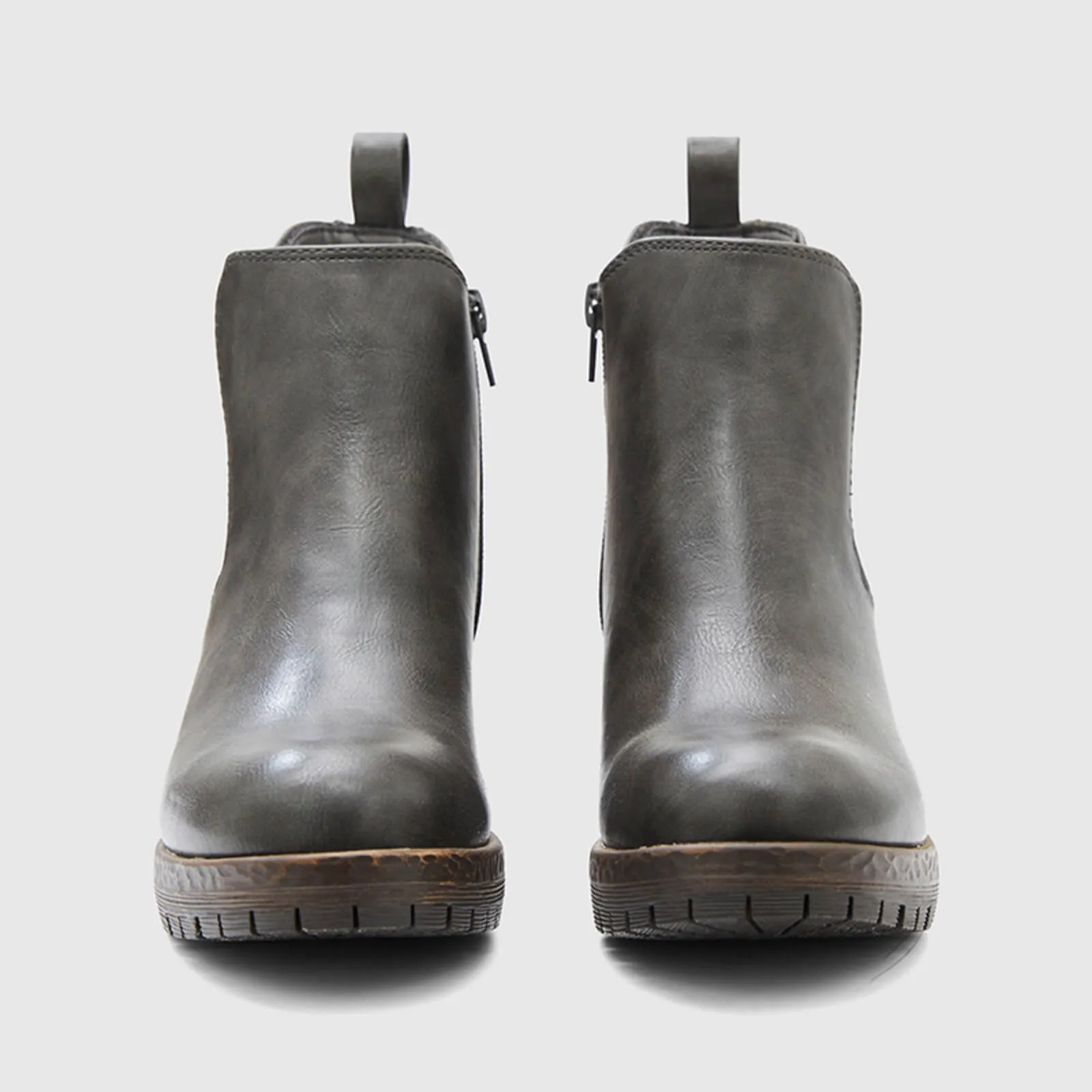 Low Heel Vintage Style Chelsea Ankle Booties