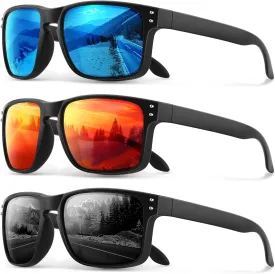 Polarized Sunglasses for Men and Women - Classic Sport Sun Glasses Shades for Driving Running Cycling Fishing