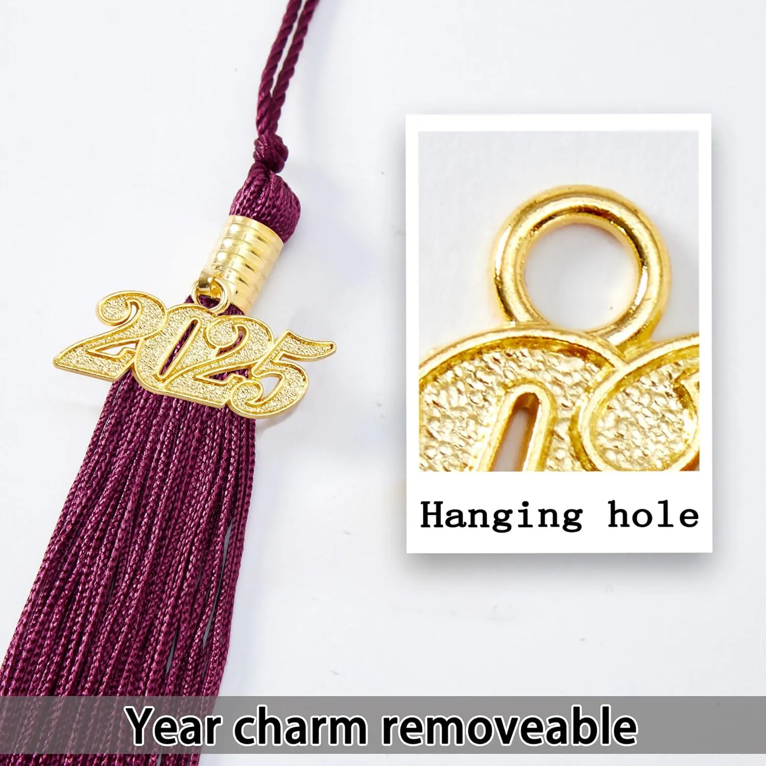 Preschool and Kindergarten Shiny Graduation Cap with 2025 Tassel Charm Rich in Color
